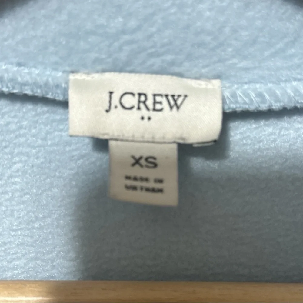 Like New - J. Crew Quilted Sherpa Half Zip Sweater - size XS